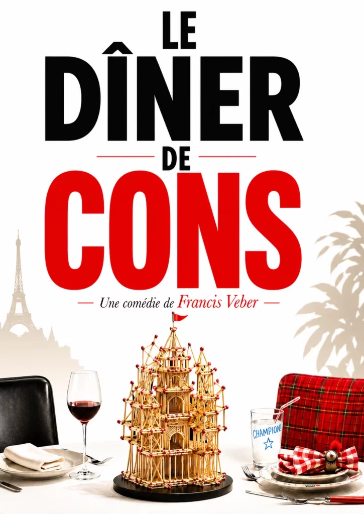 Affiche du spectacle Le dîner de cons — Grand Est Spectacles