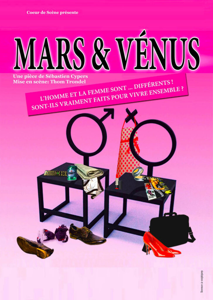 Affiche du spectacle Mars & Vénus — Grand Est Spectacles