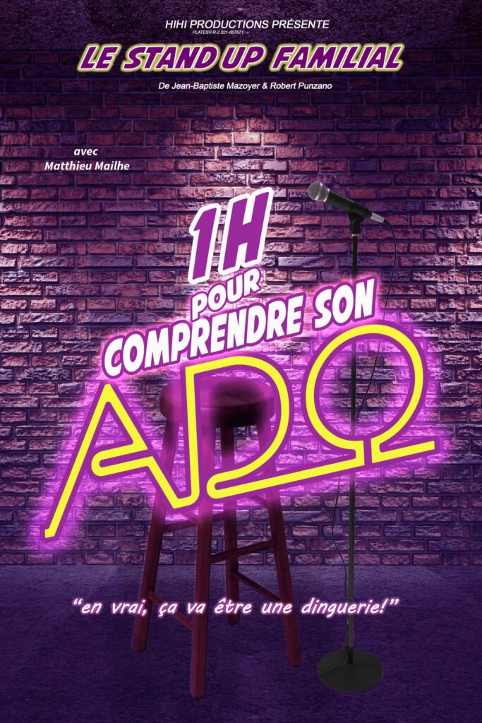 Affiche du spectacle 1 heure pour comprendre son ado — Grand Est Spectacles