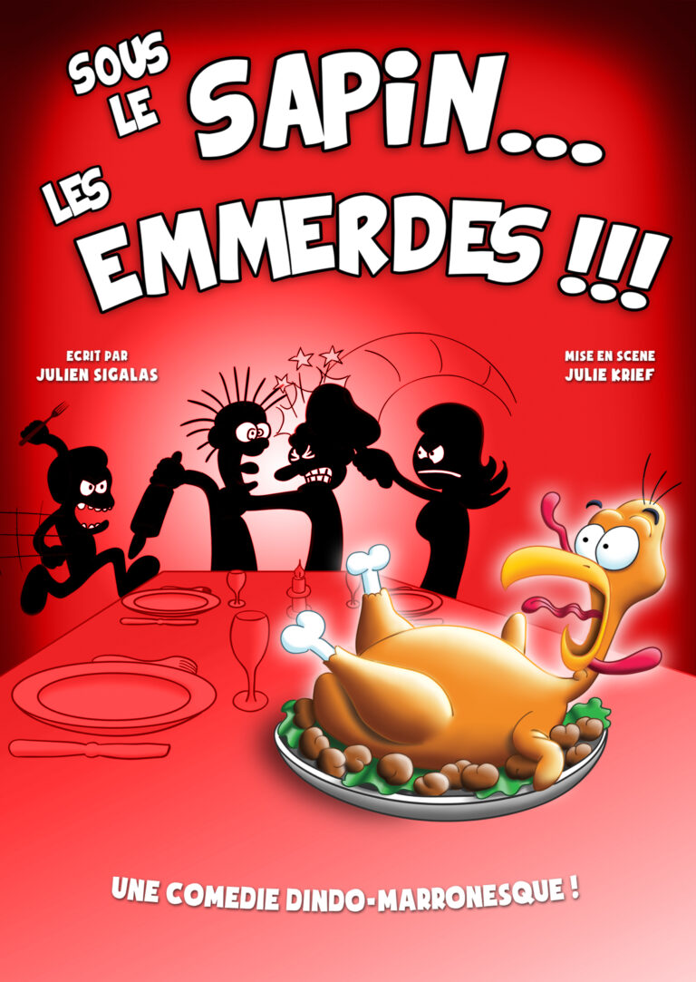 Affiche du spectacle Sous le sapin… les emmerdes ! — Grand Est Spectacles
