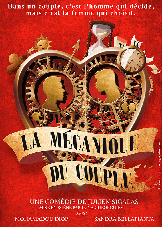Affiche du spectacle La mécanique du couple — Grand Est Spectacles